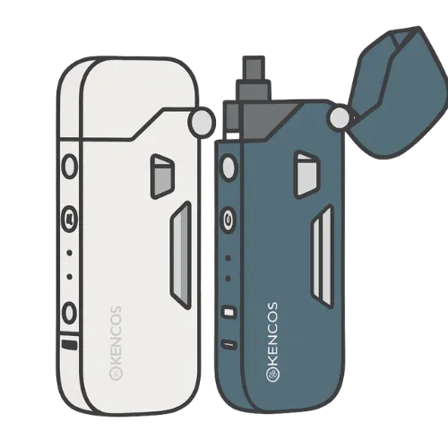 アクアバンクの水素吸入器『KENCOS4（ケンコス4）』の製品イラストbyすいかつねっと