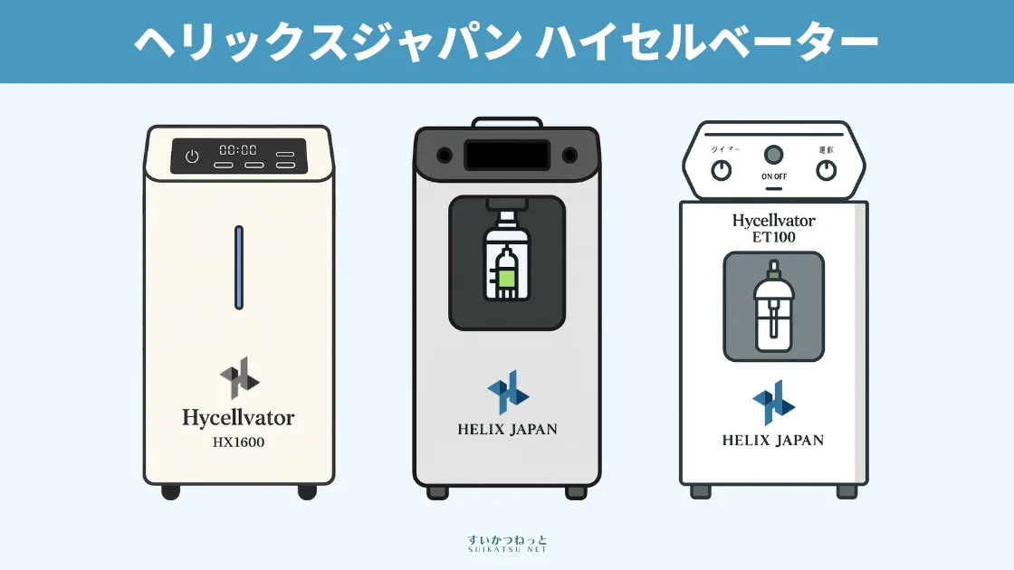 HelixJapan（ヘリックスジャパン）のハイセルベーターシリーズの製品イラスト