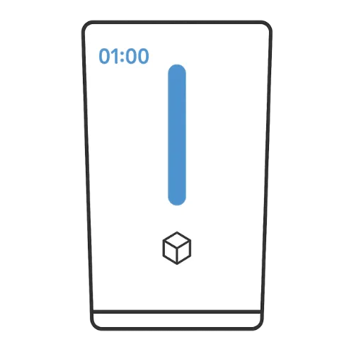 ドクターズチョイスの水素吸入器「ピュアラスキューブ・プレミア」の製品イラスト