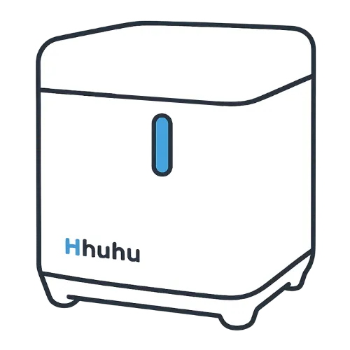 インタークリスティーヌの水素吸入器「Hhuhu（ふふ）」の製品イラスト by すいかつねっと