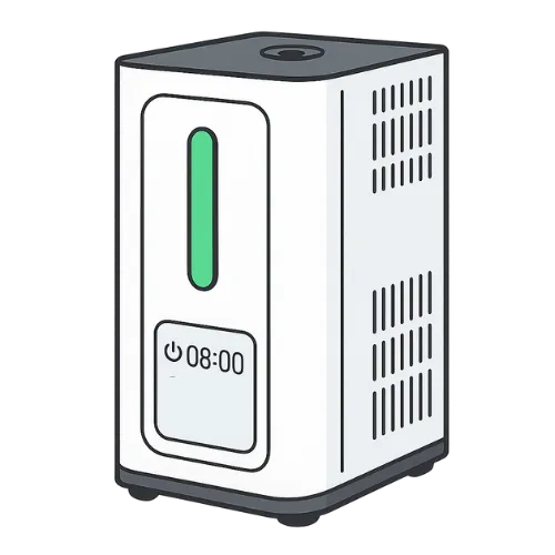 インタークリスティーヌの水素吸入器「シェルスラン・プロ」の製品イラスト by すいかつねっと