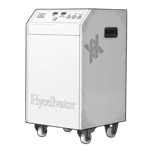 ヘリックスジャパンの水素吸入器「HX90」の製品イラストbyすいかつねっとver2