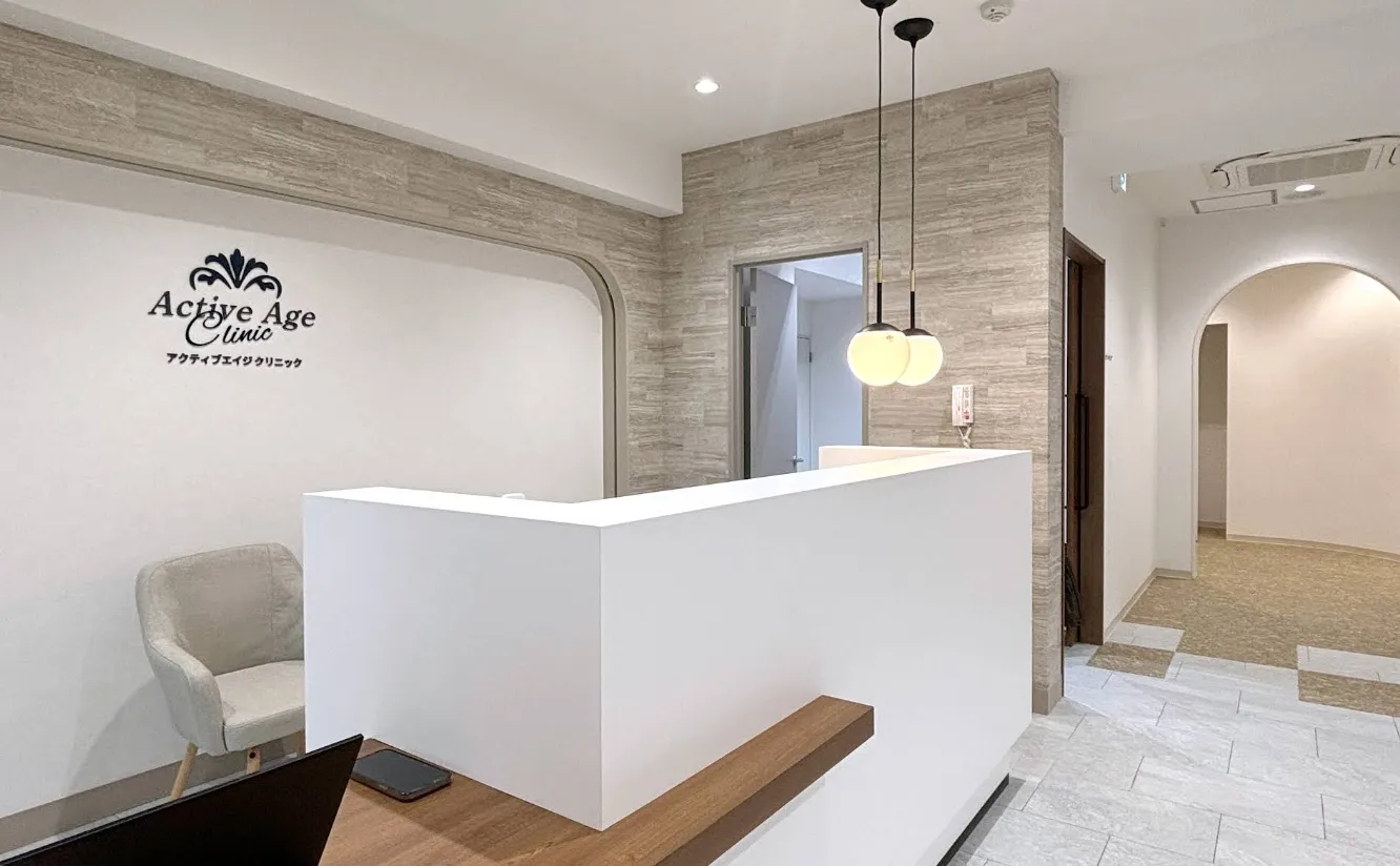 埼玉県所沢市内で水素吸入ができるクリニック「アクティブエイジ クリニック所沢」の内観写真